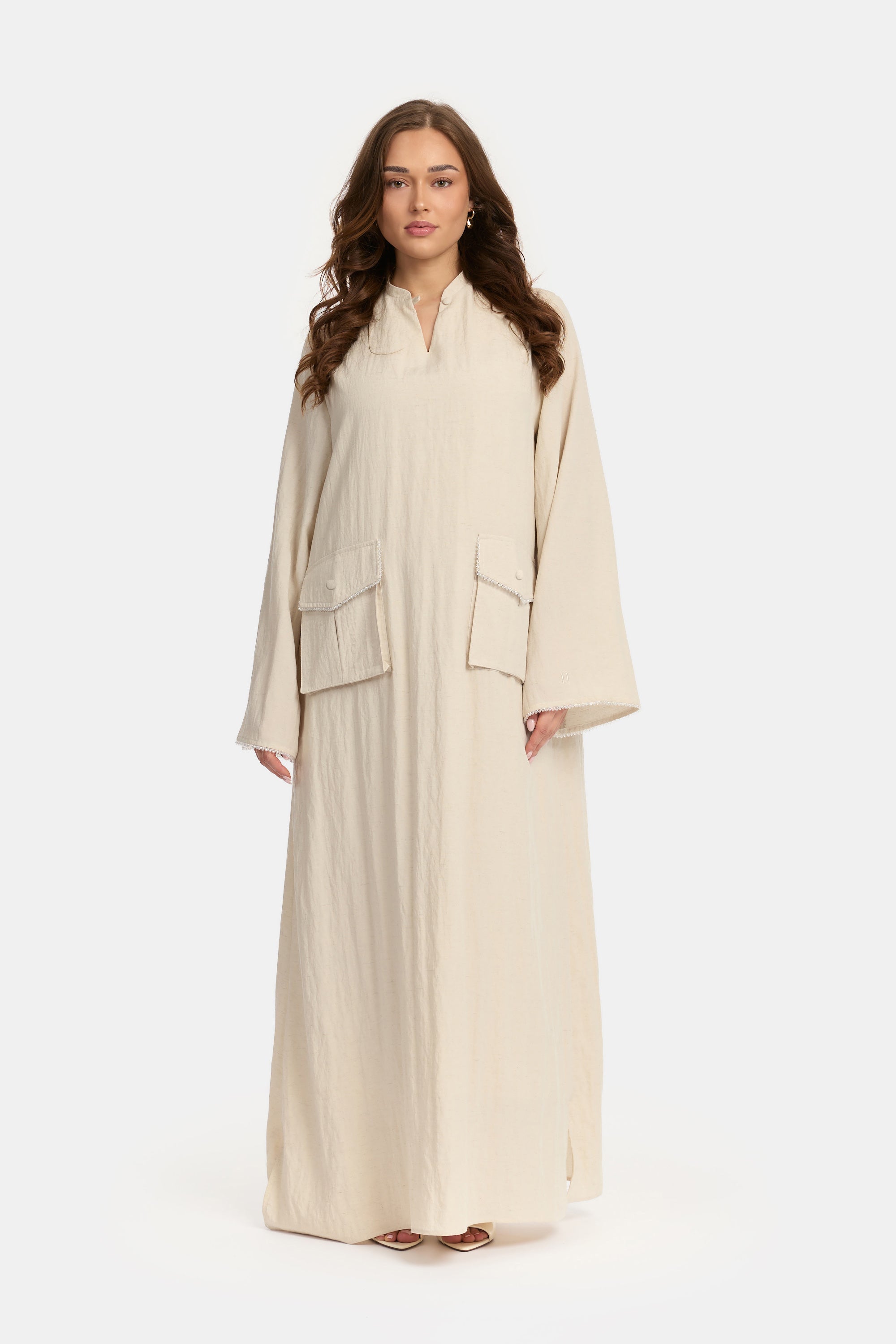 Pocket Dress Textured Edition - Sandy Cream