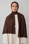 Liquid Jersey Stone Scarf | Espresso