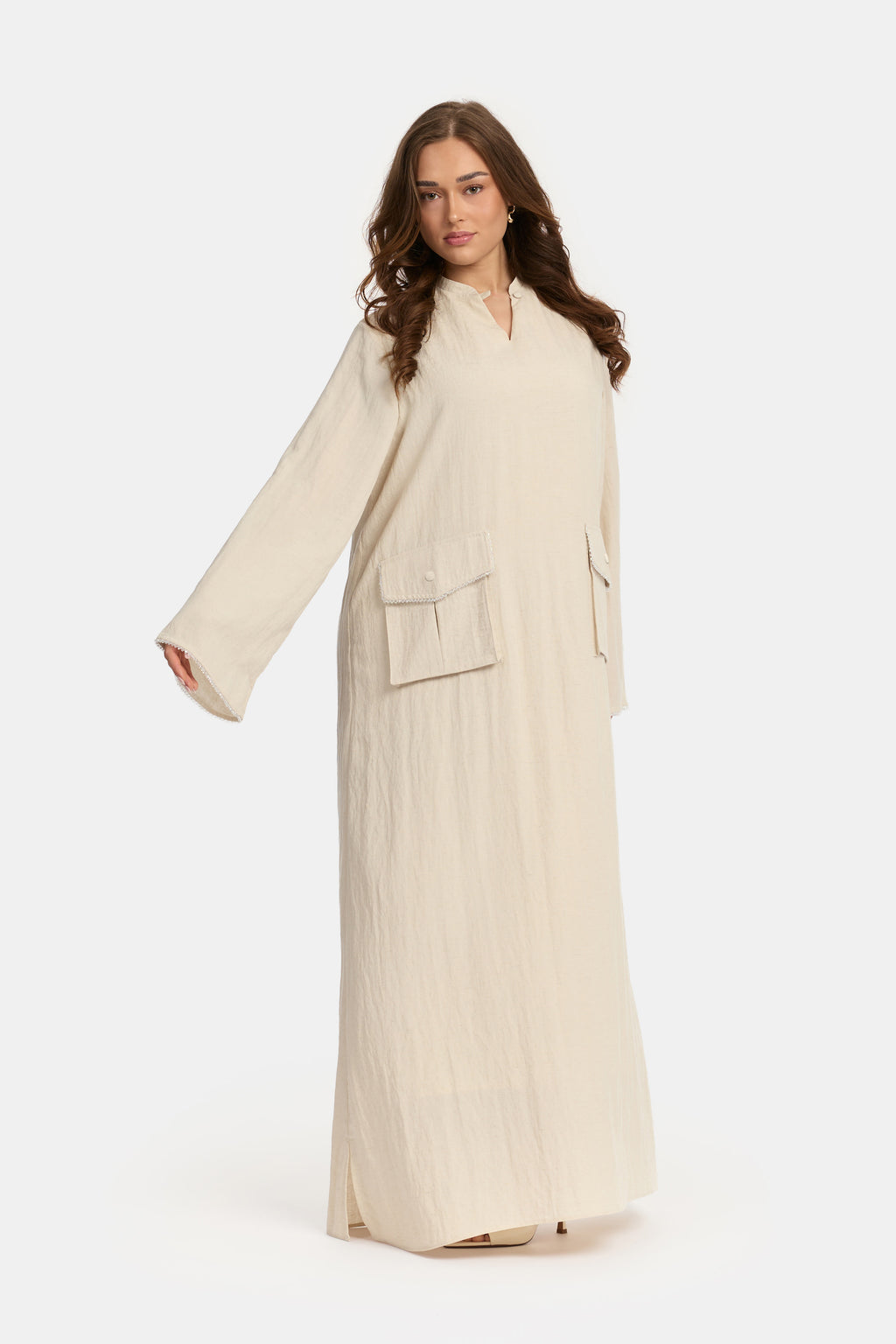 Pocket Dress Textured Edition - Sandy Cream