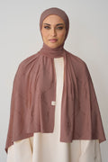 Liquid Jersey Stone Scarf | Rosewood